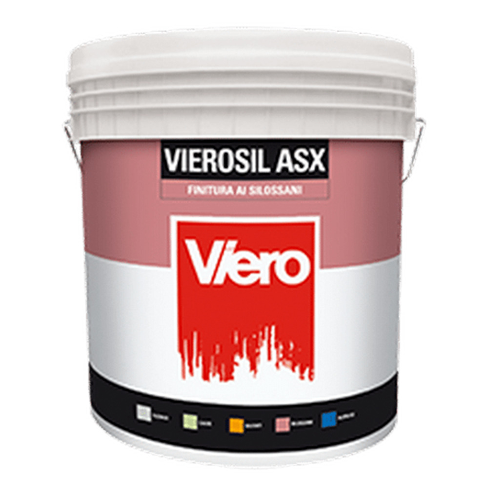  Viero Vierosil ASX 1,2 bianco rivestimento fibrato acrilsilossanico per esterno