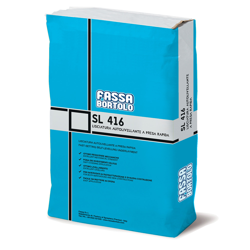 Fassa SL 416 - kg.25 lisciatura autolivellante a presa rapida