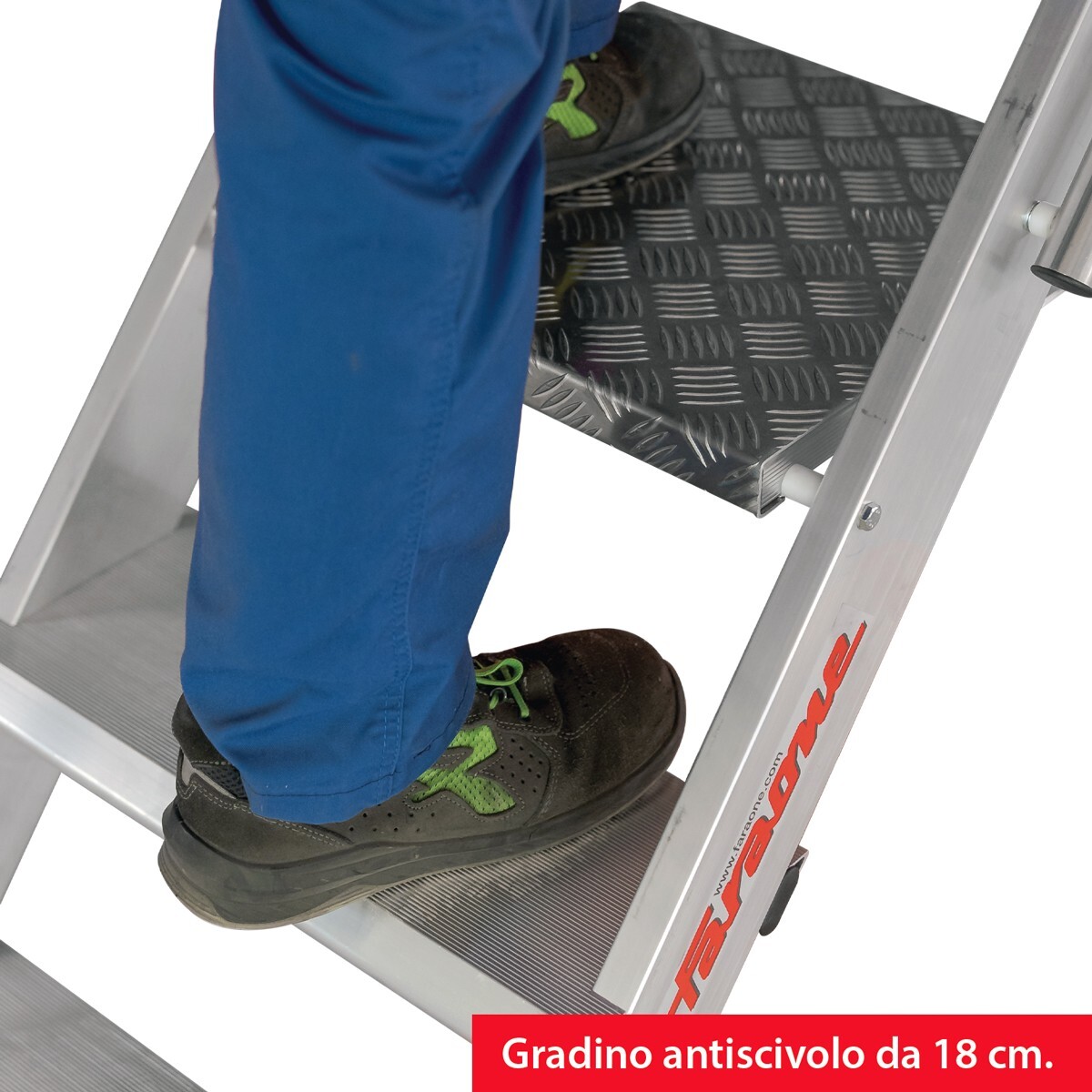 Faraone  CM sgabello professionale in alluminio