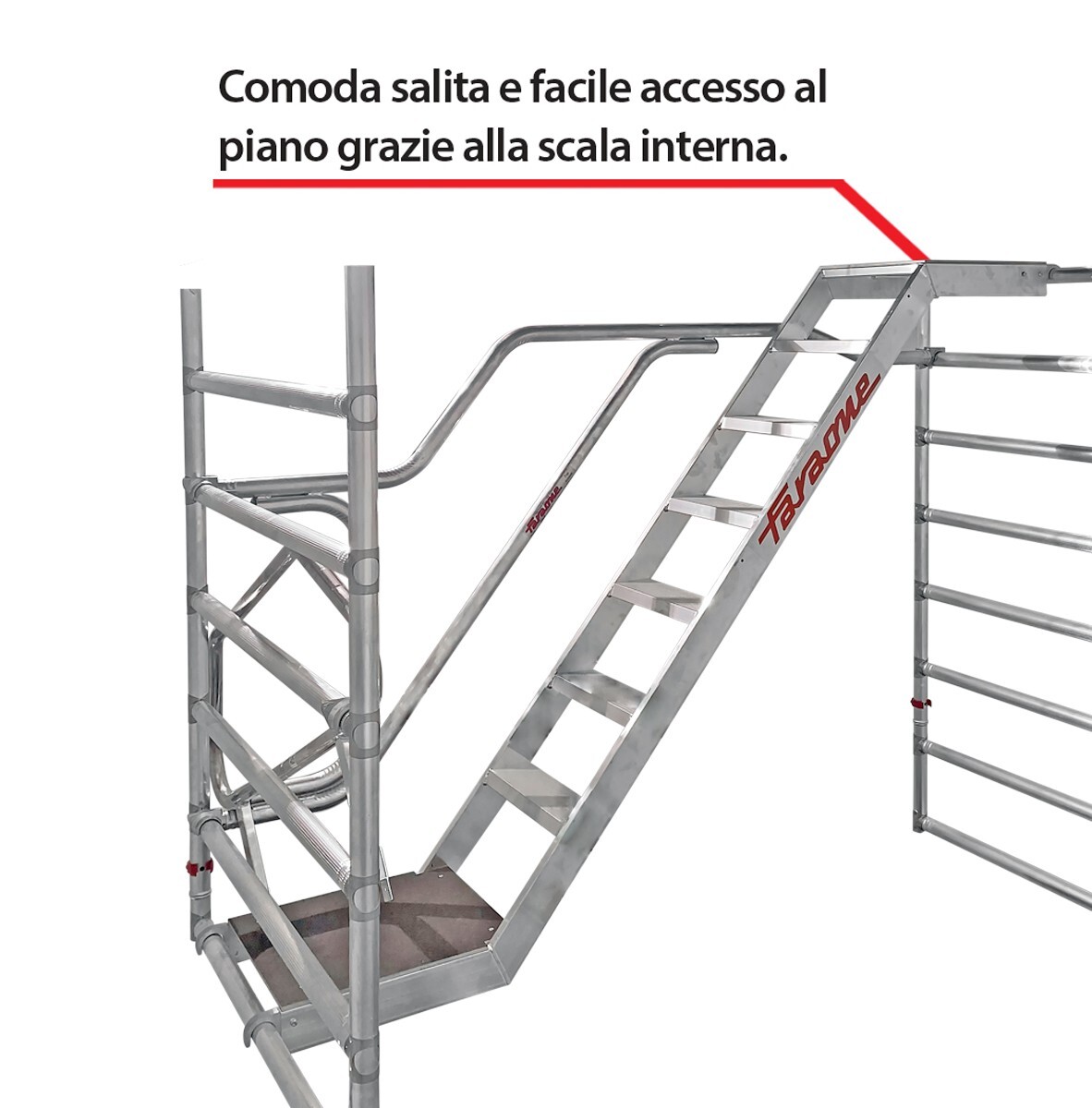 Faraone  Top System con scala interna dimensioni di base cm 135x180 cm