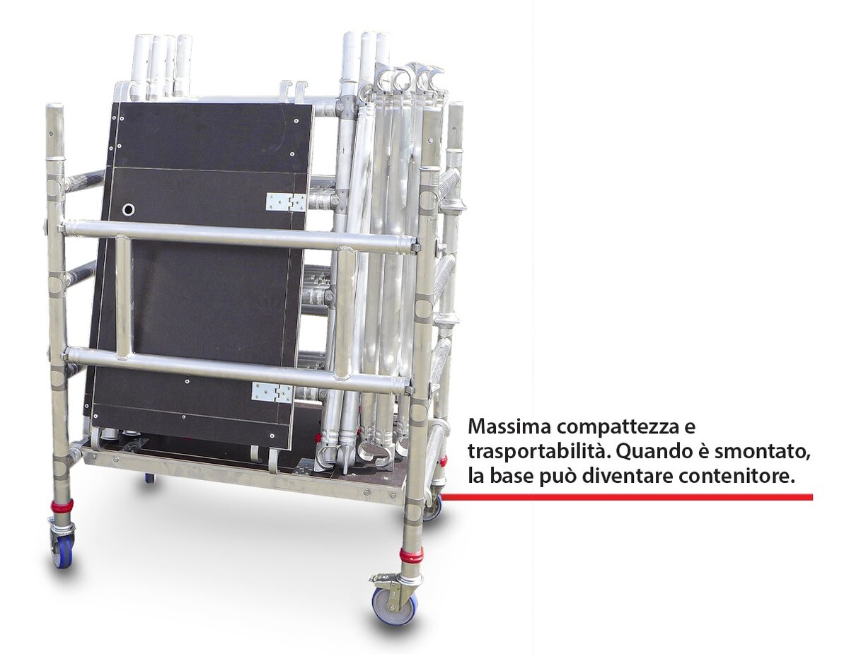 Faraone  Top System trabattello singolo con MONTAGGIO IN SICUREZZA, dimensioni di base cm 75x105