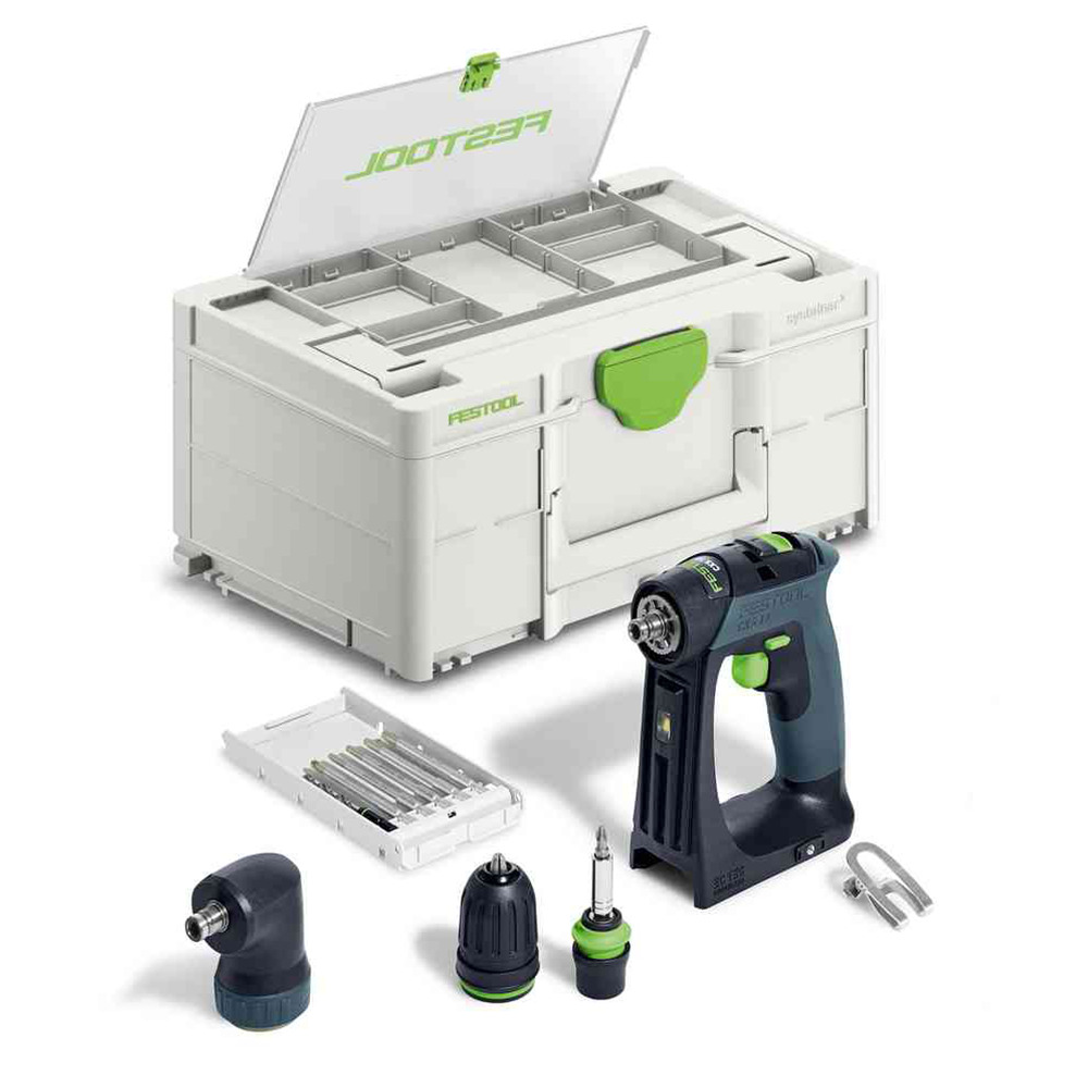 Festool trapano avvitatore a batteria CXS 18-Basic-set - 577333 - (CARICAbatteria E batteria NON INCLUSI)