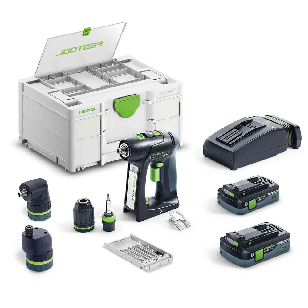 Festool trapano avvitatore a batteria C 18 HPC 4,0 I-set - 577617