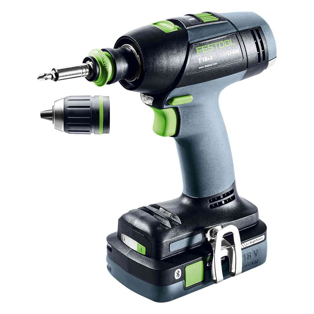 Festool trapano avvitatore a batteria T 18+3 HPC 4,0 I-Plus - 576446