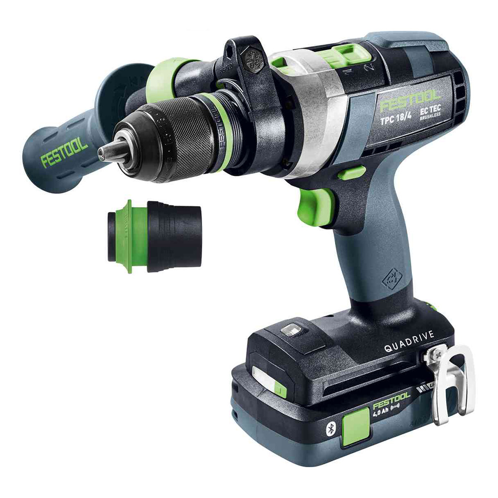 Festool trapano avvitatore con percussione a batteria QUADRIVE TPC 18/4 5,0/4,0 I-Plus -  577651