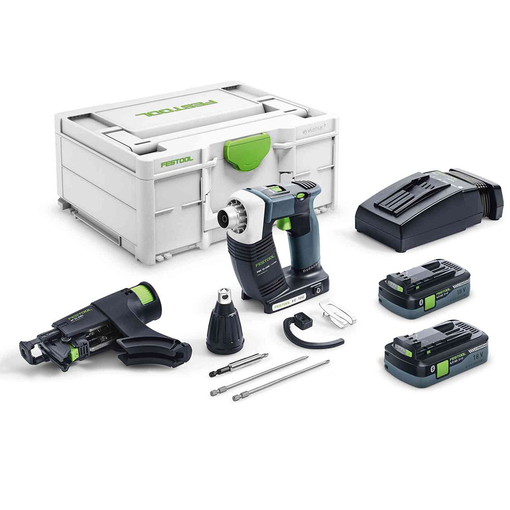 Festool avvitatore a batteria per cartongesso DURADRIVE DWC 18-4500 HPC 4,0 I-Plus - 576502