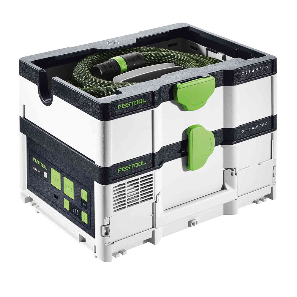 Festool unità mobile di aspirazione a batteria CLEANTEC CTLC SYS I-Basic - (batteria E CARICABATTERIE NON INCLUSI) 576936