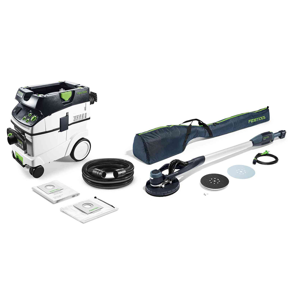 Festool set con levigatrice a stelo e aspiratore PLANEX LHS-E 225/CTM 36-set - 575455