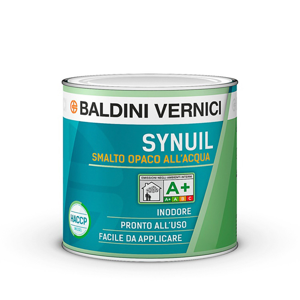 Baldini Synuil smalto bianco opaco all'acqua ad elevata copertura