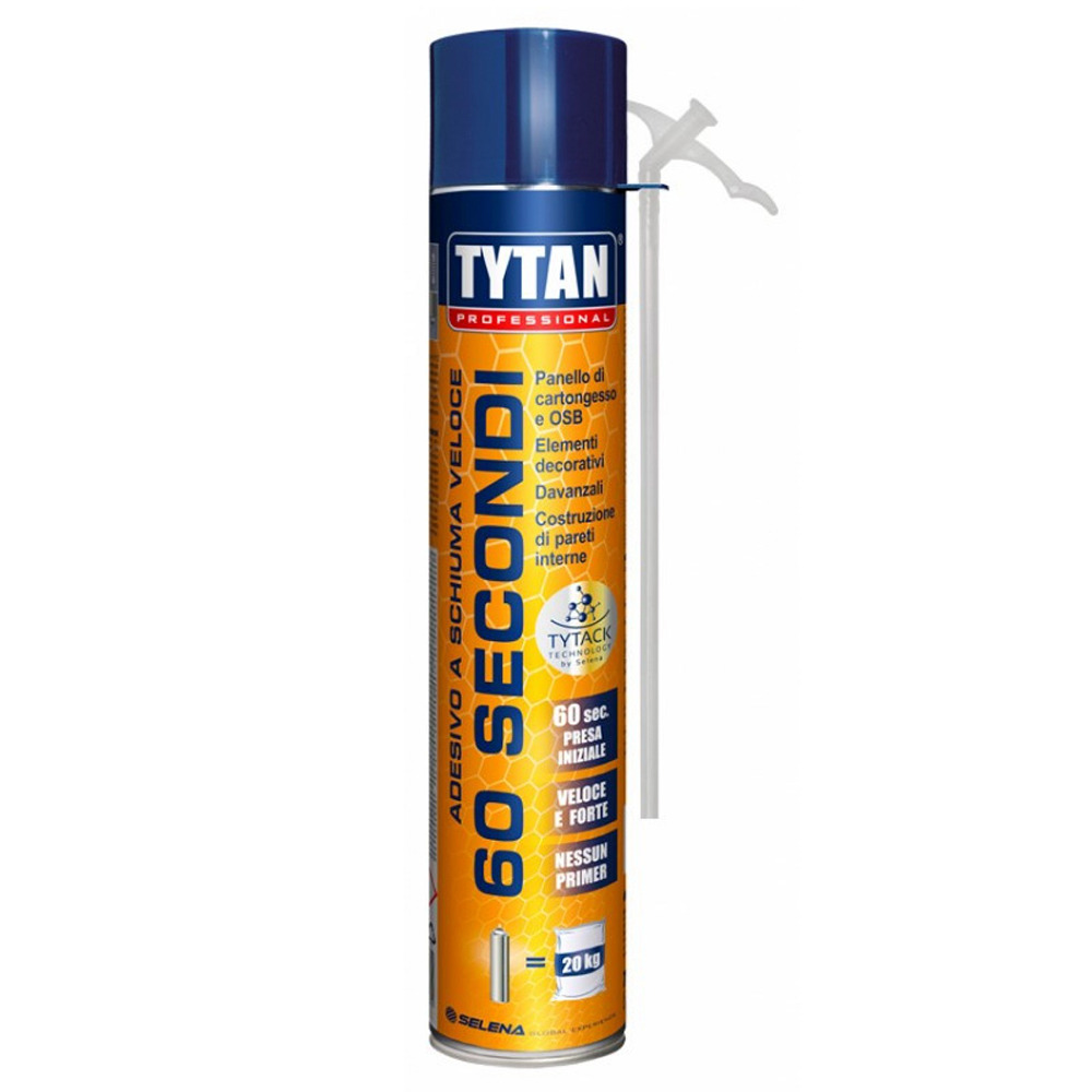 Tytan schiuma adesiva manuale 60 secondi 750 ml