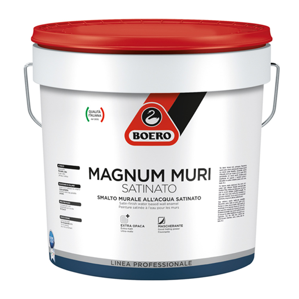 Boero Magnum per muri satinato bianco