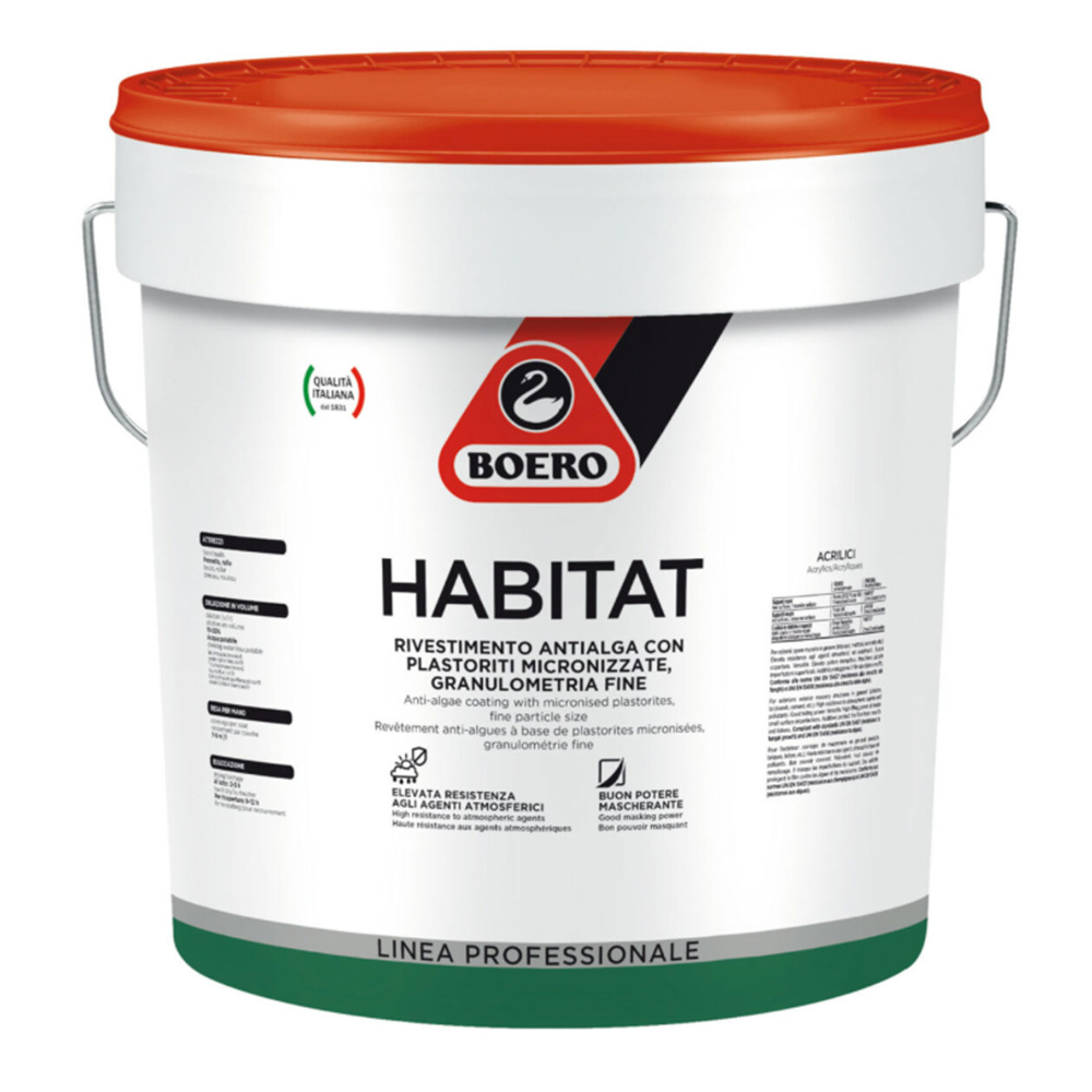 Boero Habitat bianco pittura antialga a granulometria fine