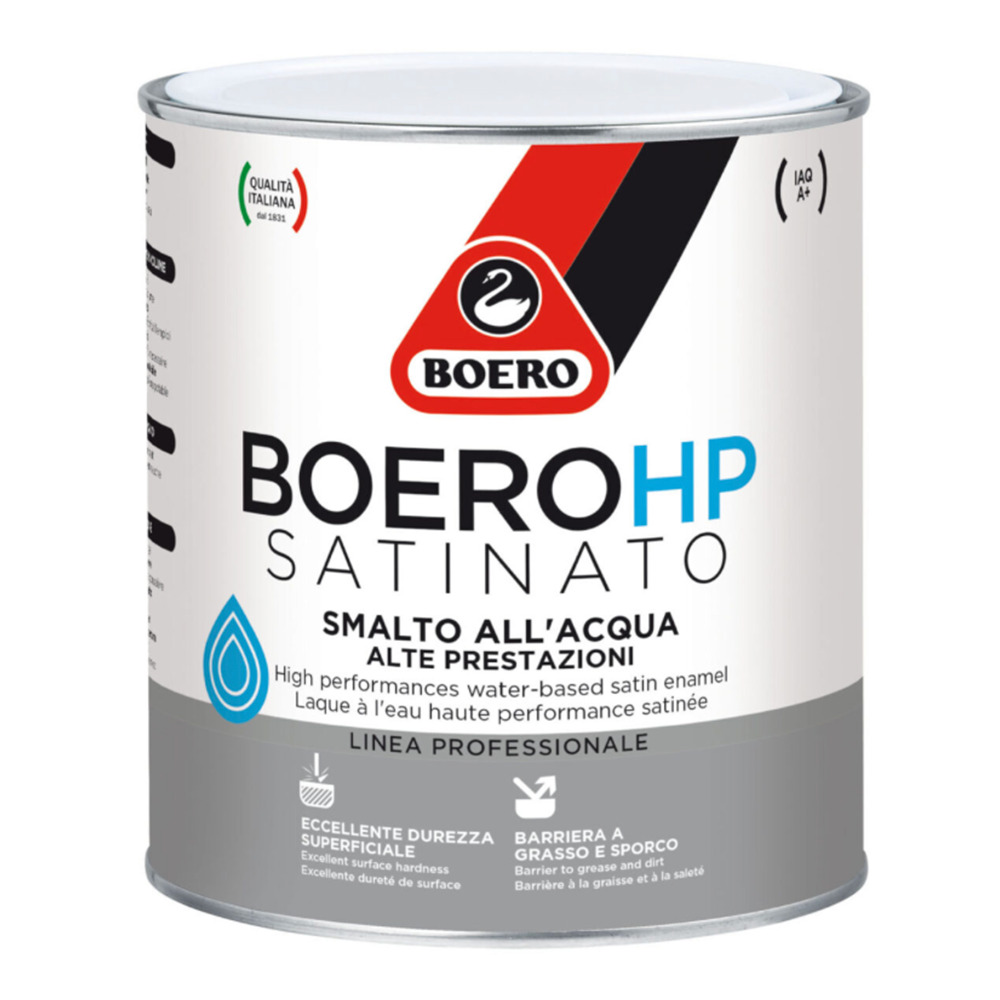 Boero HP satinato bianco smalto all'acqua ad elevate prestazioni