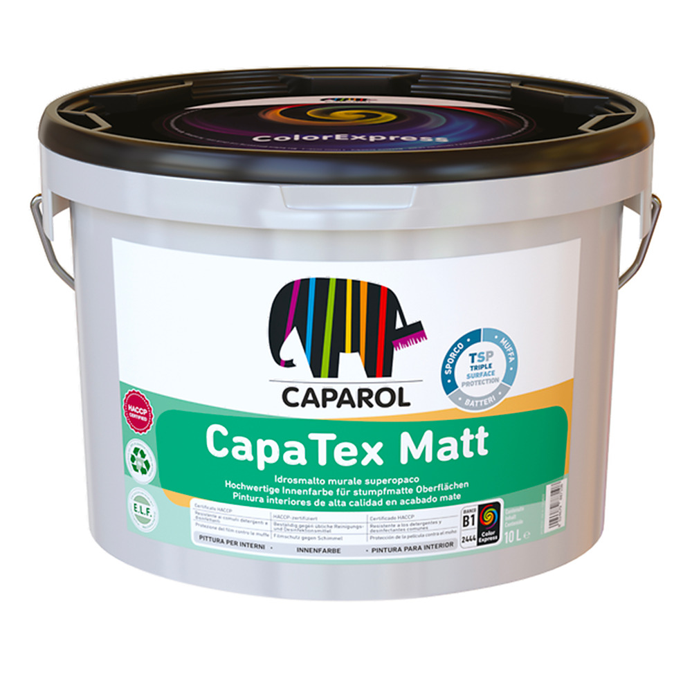 Caparol Capatex Matt bianco idrosmalto murale super opaco