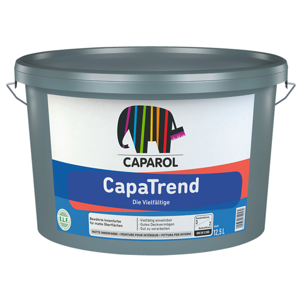 Caparol Capatrend bianco pittura lavabile e traspirante per interni