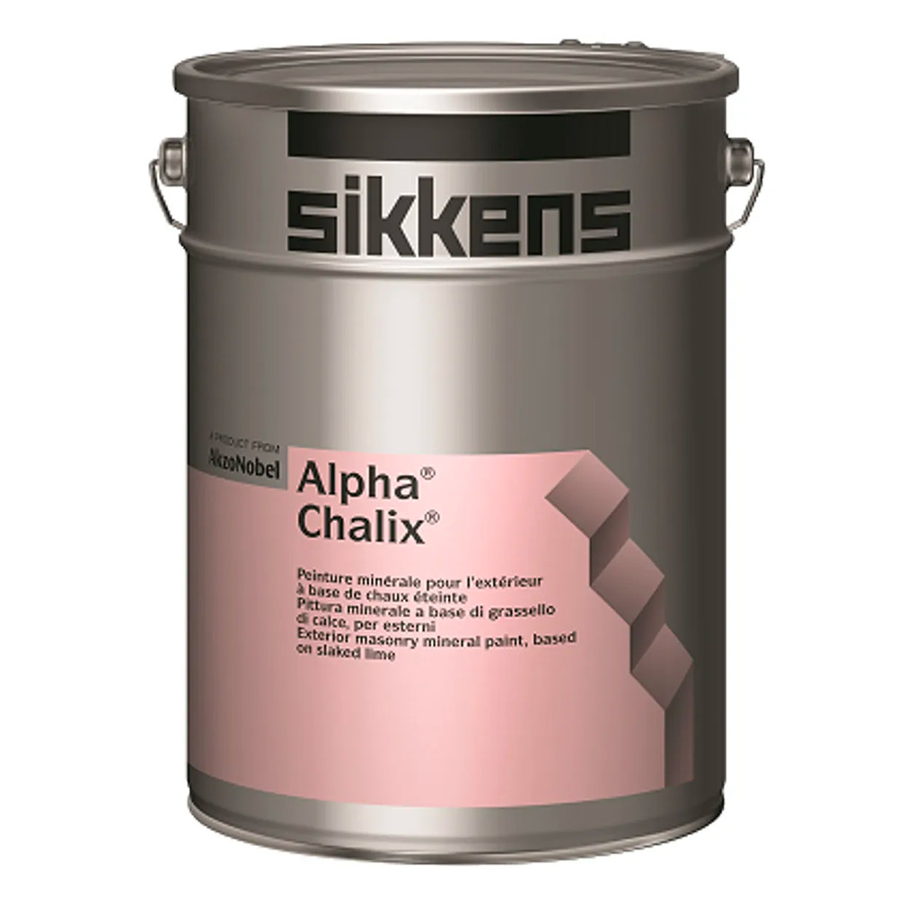 Sikkens Alpha chalix bianco pittura minerale a base di grassello di calce per esterni