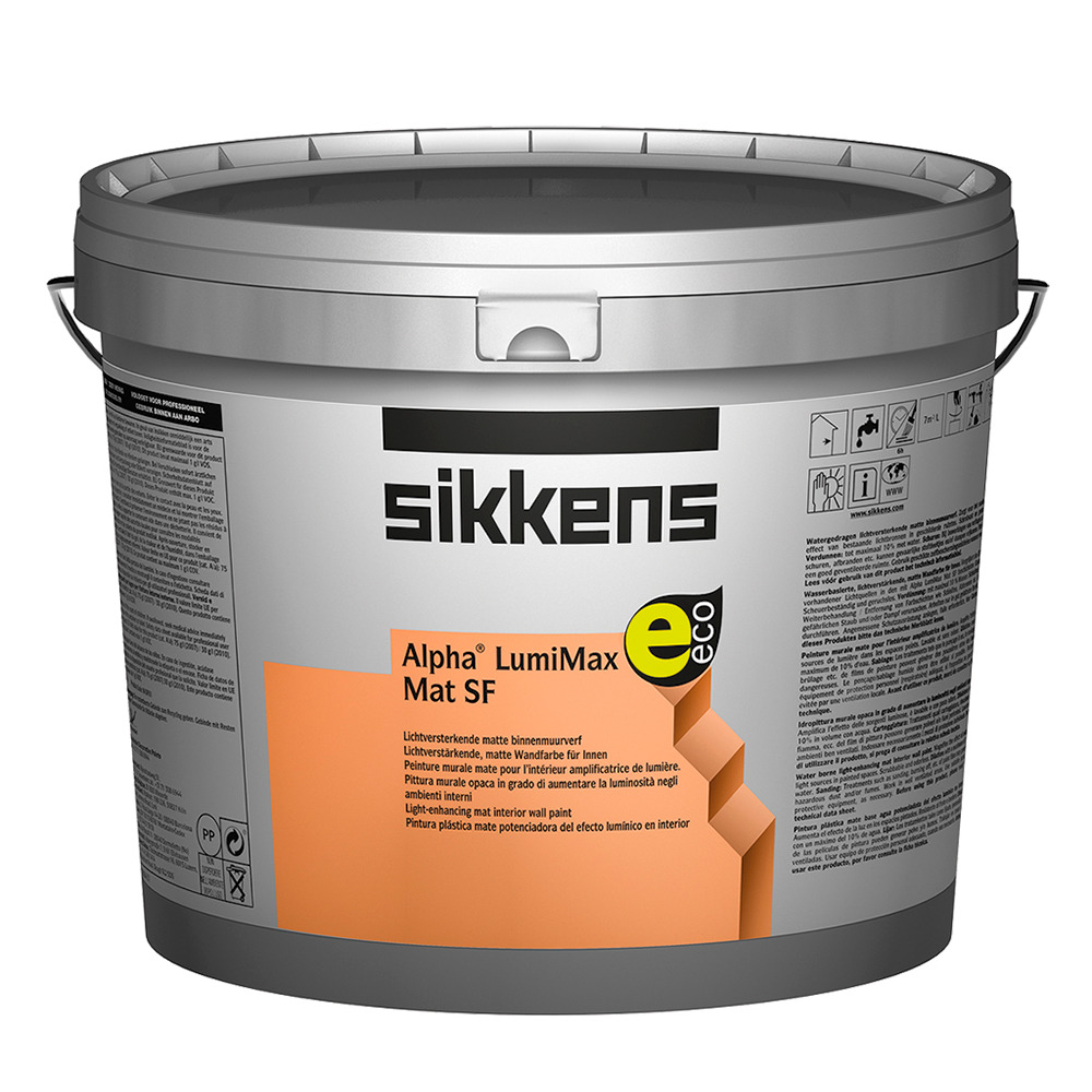 Sikkens Alpha Lumimax Mat SF bianco pittura murale opaca