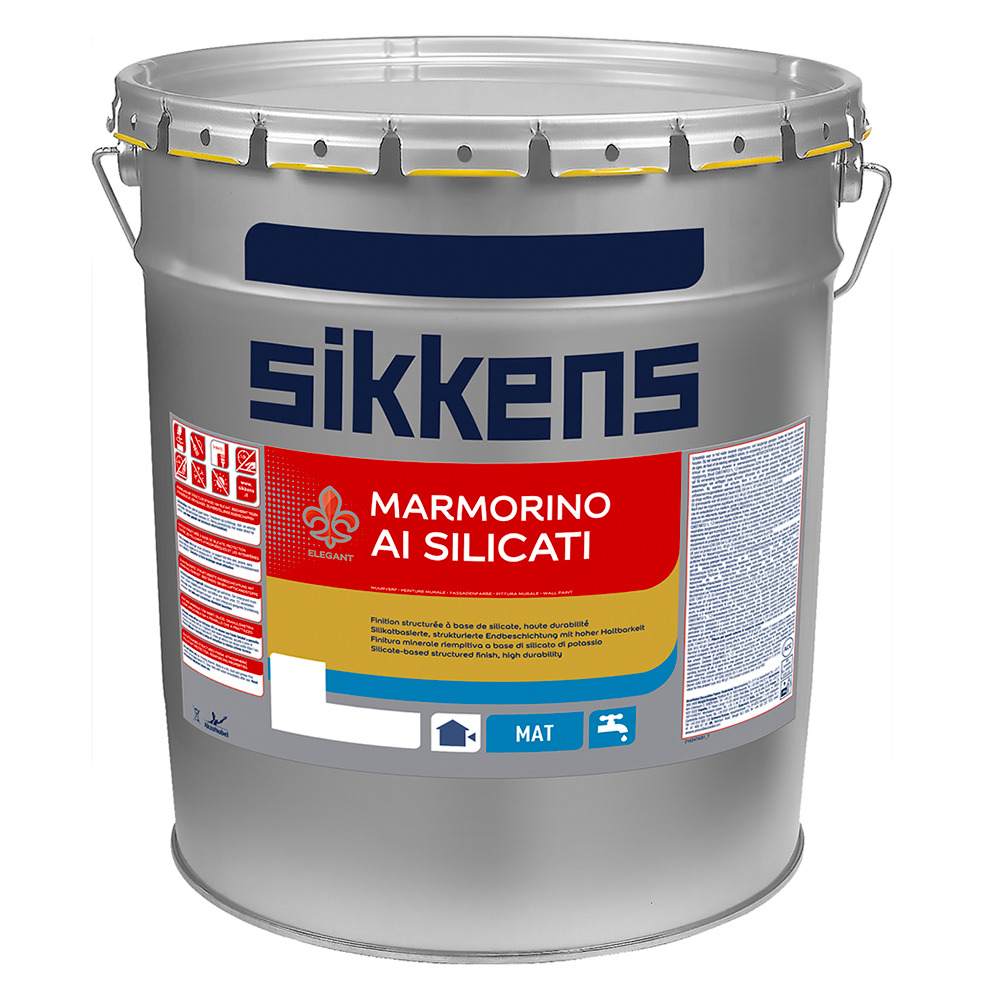 Sikkens Marmorino ai silicati bianco rivestimento minerale a base di silicato di potassio