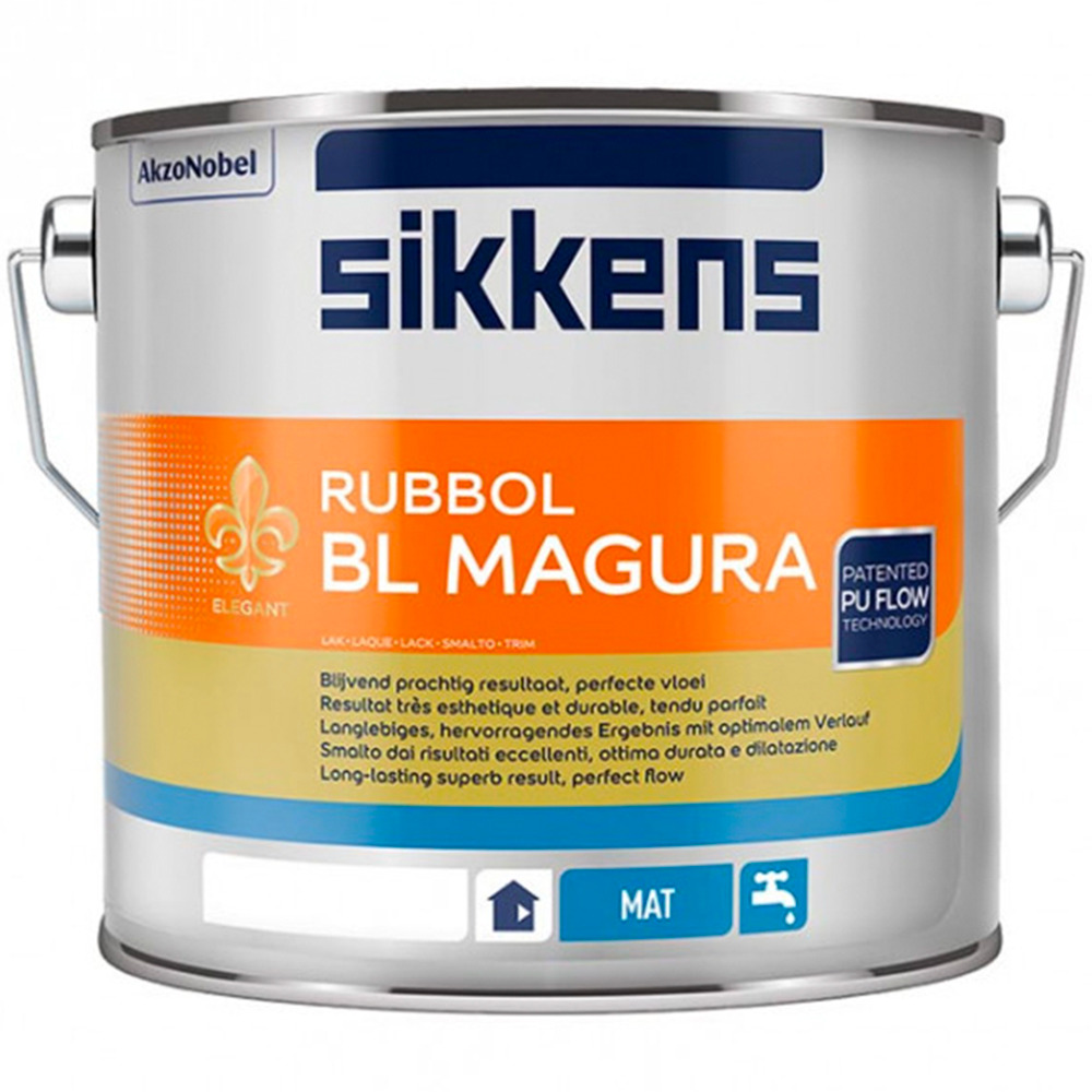 Sikkens Rubbol bl magura bianco smalto all'acqua opaco a rapida essiccazione