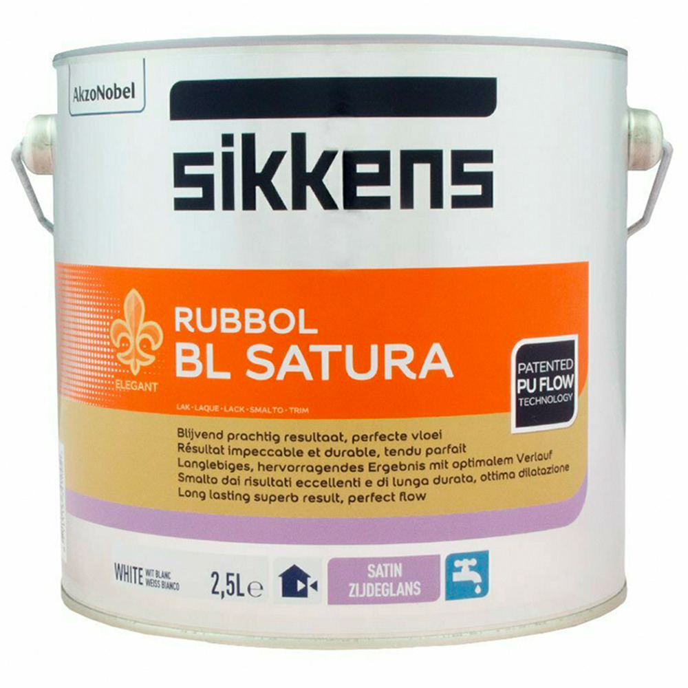 Sikkens Rubbol bl satura bianco smalto all'acqua satinato