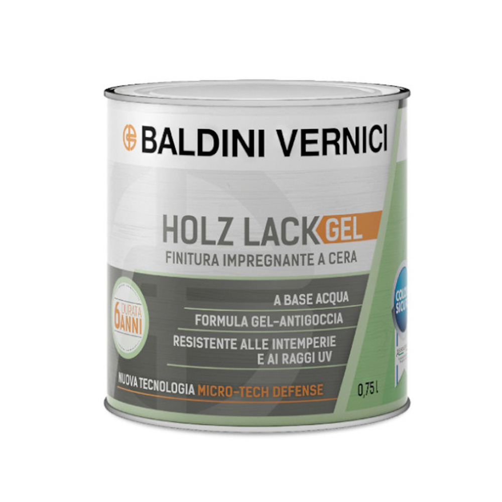 Baldini Holz lack gel finitura impregnante cera a base di acqua