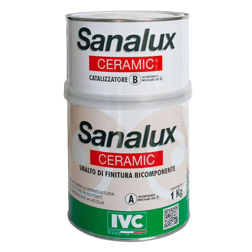 Ivc Sanalux ceramic bianco 1kg (bicomponente 800+200gr)