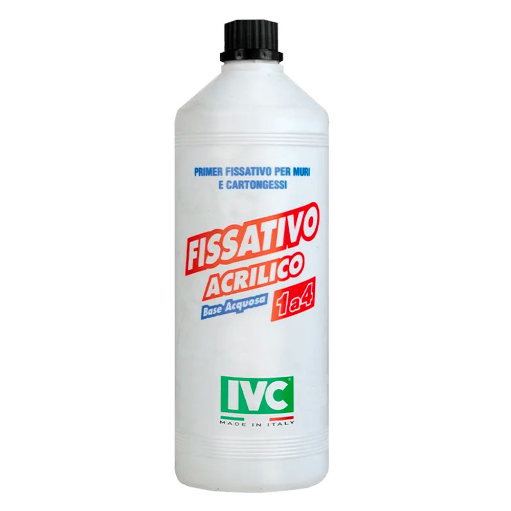 Ivc Fissativo acrilico 1:4 primer fissativo murale acrilico per uso professionale