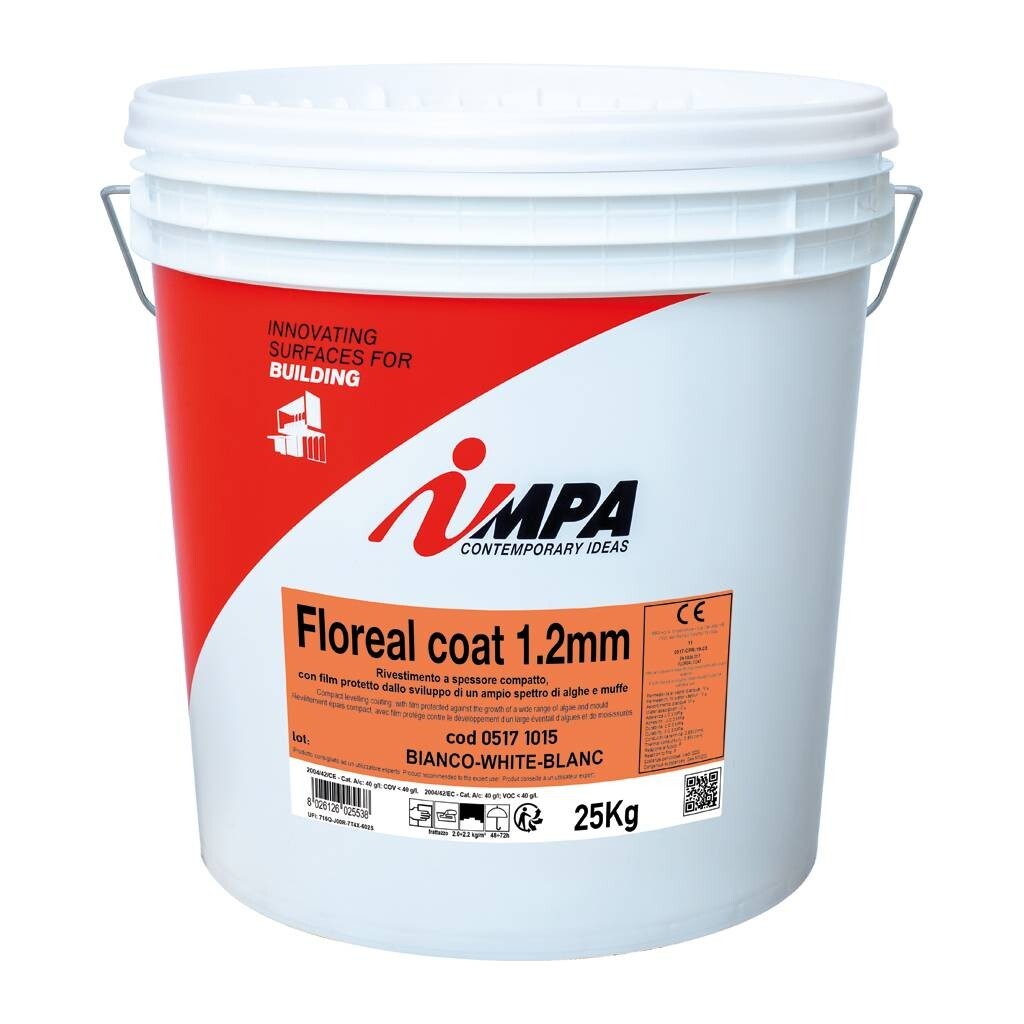 Impa Floreal coat 1.2 bianco rivestimento a spessore compatto