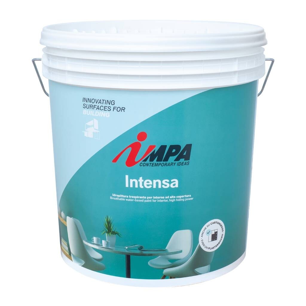 Impa Intensa bianco idropittura traspirante per interni ad alta copertura anche su cartongesso