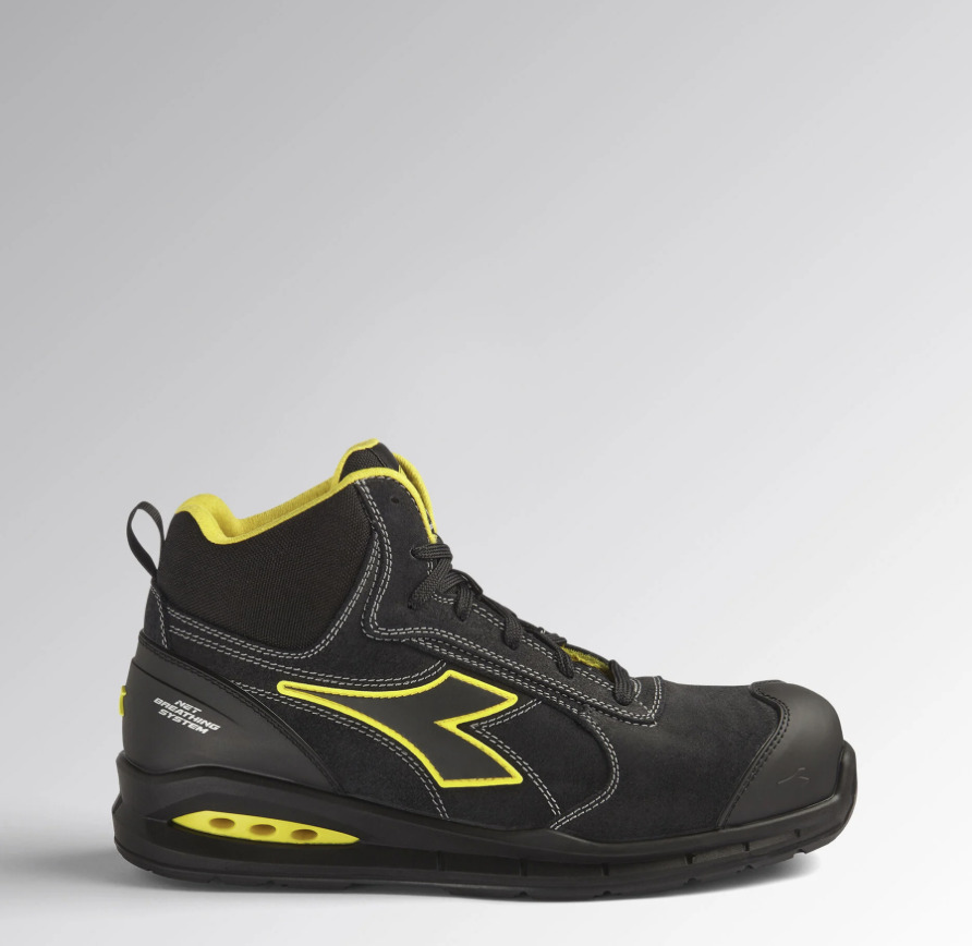 Diadora RUN NET AIRBOX MASTER MID S3 SRC ESD - Colore: NERO/NERO