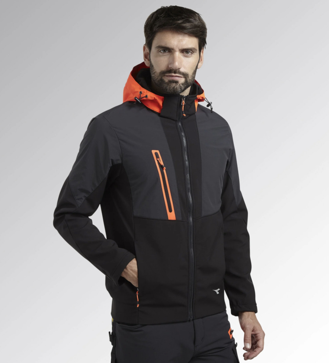 Diadora SOFTSHELL HYBRID - Colore: NERO/NERO FANTASMA