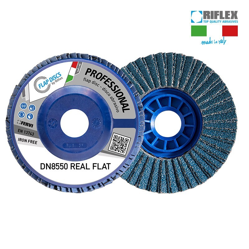 Fervi Disco lamellare Professional Real flat (zirconio/nylon) DN8550-Z - T28 - Confezione 10 dischi