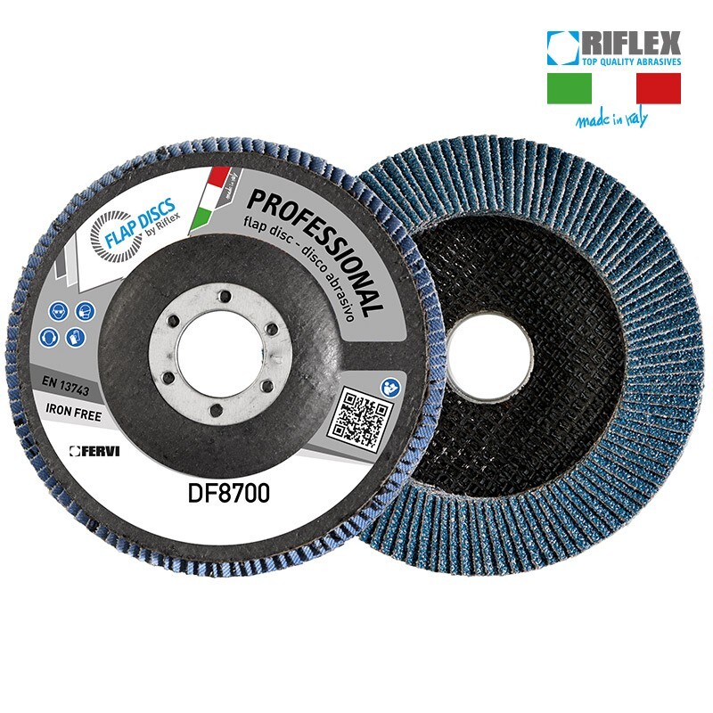 Fervi Disco lamellare Professional Tiger (zirconio/fibra di vetro) DF8700-Z - T27 - Confezione 10 dischi