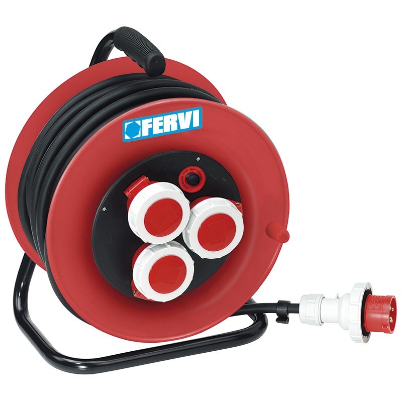 Fervi avvolgiamo industriale 380V, 30 metri - Art. A010/30T