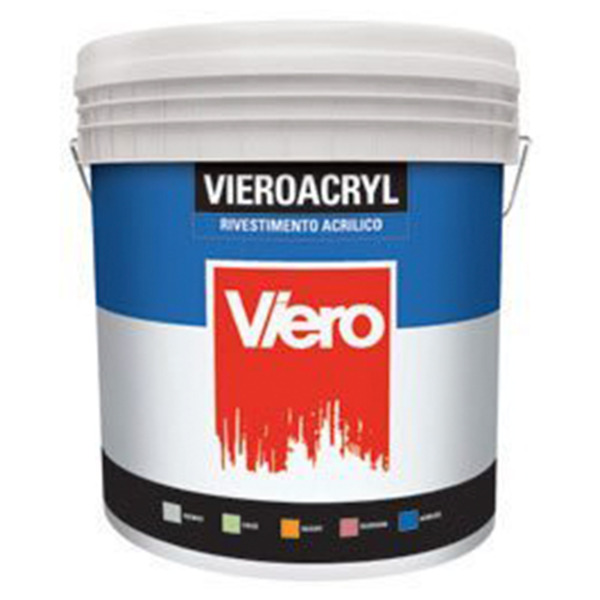  Viero Vieroacryl RST 1,5 bianco rivestimento acrilico rasato con protezione antimuffa e antialga - Formato in kg: 25 kg