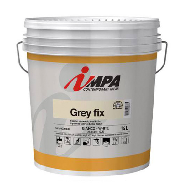 Impa Grey Fix fissativo bianco pigmentato idrodiluibile - Formato in litri: 4 lt