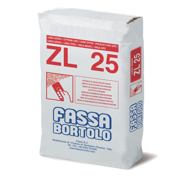 Fassa ZL 25 lisciatura base gesso da 25 kg