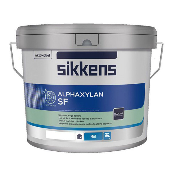 Sikkens Alphaxylan SF bianco pittura murale silossanica lavabile per interni