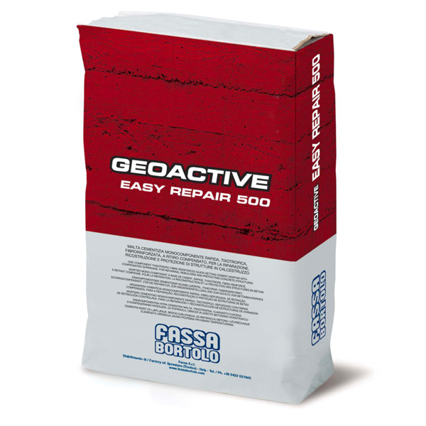 Fassa Geoactive easy repair 500 - 25 kg malta cementizia monocomponente rapida