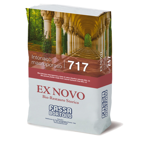 Fassa Intonaco macroporoso 717 - kg.25 bio intonaco di fondo a base di calce idraulica naturale