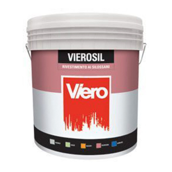  Viero Vierosil 3d mat bianco pittura acrilsilossanica ad alto potere riempitivo con microsfere di vetro - Formato in litri: 14 lt