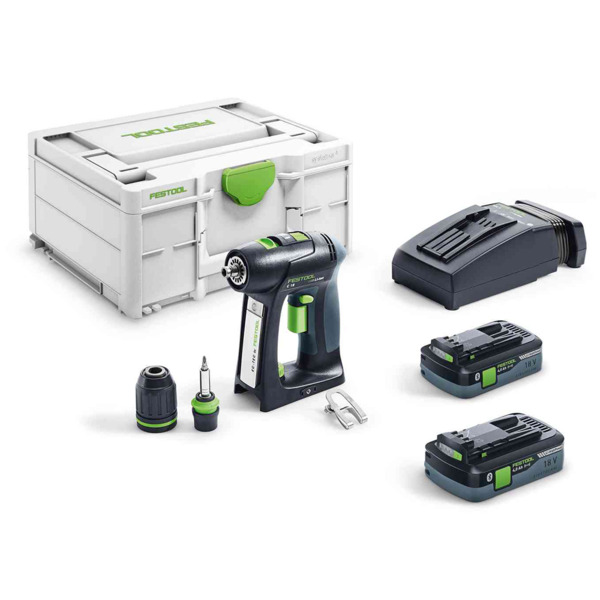 Festool trapano avvitatore a batteria C 18 HPC 4,0 I-Plus - 576435