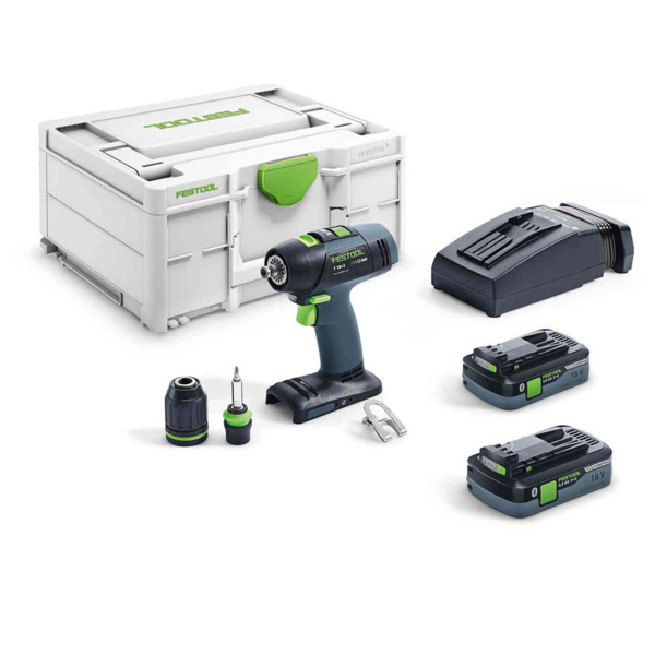 Festool trapano avvitatore a batteria T 18+3 HPC 4,0 I-Plus - 576446