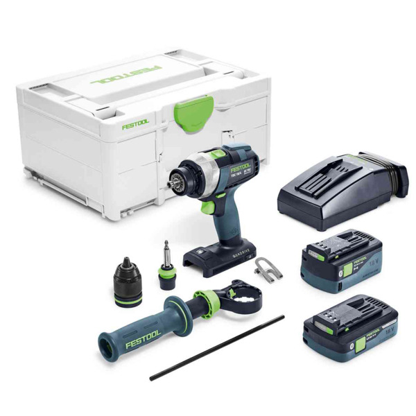 Festool trapano avvitatore a batteria QUADRIVE TDC 18/4 5,0/4,0 I-Plus - 577649