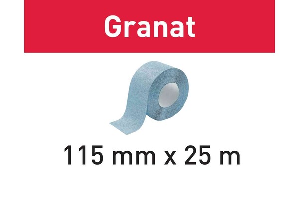 Festool rotolo abrasivo Granat 115x25m - MISURA GRANA: P80, PEZZI: 3