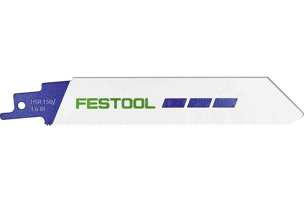 Festool lama per sega a gattuccio METAL STEEL/STAINLESS STEEL HSR 150/1,6 BI - set 5 lame - 577489