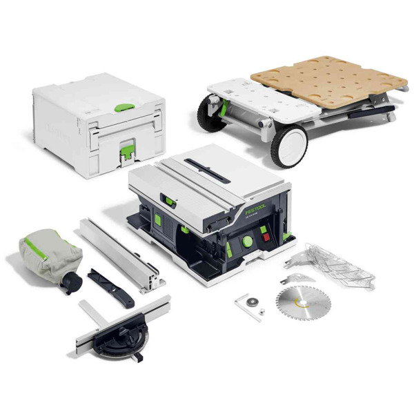 Festool sega circolare da banco a batteria CSC SYS 50 EBI-Basic-set - 577371 (BATTERIE E CARICABATTERIE NON INCLUSI)