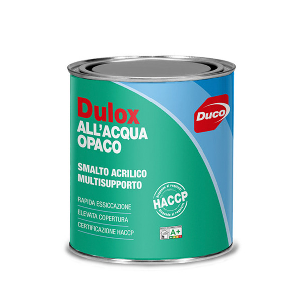 Duco Dulox all'acqua opaco bianco - Formato in litri: 0,75 lt