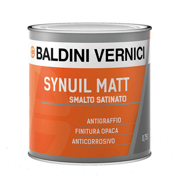 Baldini Synuil matt bianco smalto a solvente - Formato in litri: 0,75 lt