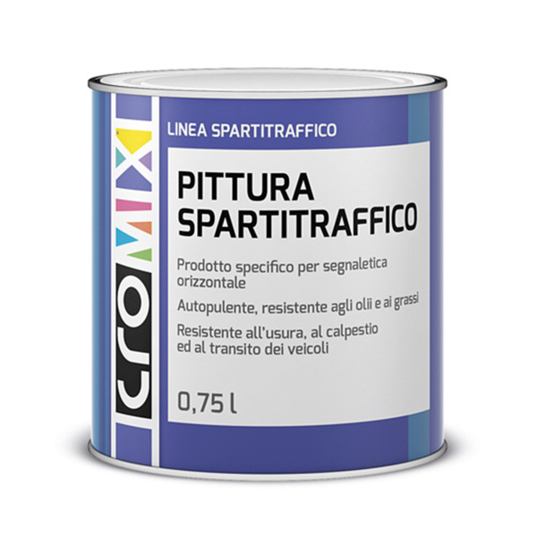 Cromix Pittura spartitraffico - Colore: Bianco, Formato in litri: 0,75 lt